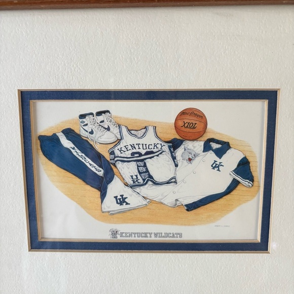 Robert Conley Framed University of Kentucky Wildcats Basketball Print NCAA March - Picture 3 of 6